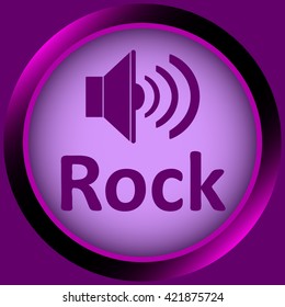 Icon violet rock loudspeaker