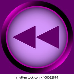 Icon violet scrolling symbol back