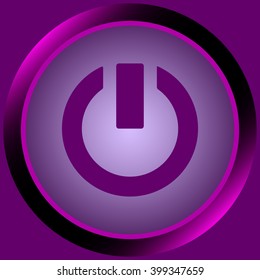 Icon violet sign switching off