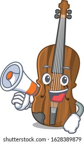 An icon of violin having a megaphone