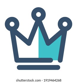 icon vip seo using filled line style and blue color