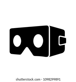 Icon Of The Virtual Reality Mask On A Transparent Background. VR