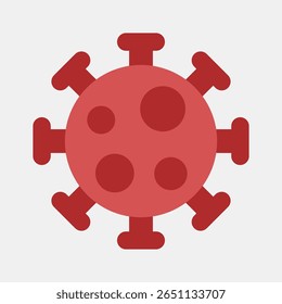 Icon virus. Medical elements. Icon in flat style.