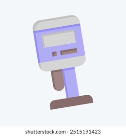 Icono Viscosímetro. relacionado con el símbolo de medición. estilo plano. ilustración simple