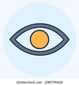 Icon Visibility - Color Mate Style - Simple illustration,Editable stroke,Design template vector, Good for prints, posters, advertisements, announcements, info graphics, etc.