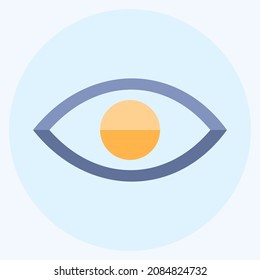 Icon Visibility - Flat Style - Simple illustration,Editable stroke,Design template vector, Good for prints, posters, advertisements, announcements, info graphics, etc.