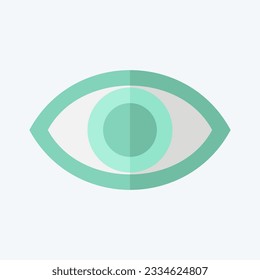 Icon Visual Performance. related to Art and Media symbol. flat style. simple design editable