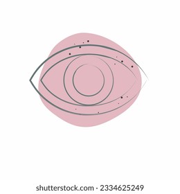 Icon Visual Performance. related to Art and Media symbol. Color Spot Style. simple design editable