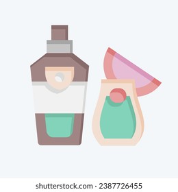 Icon Vodka. related to Russia symbol. flat style. simple design editable. simple illustration