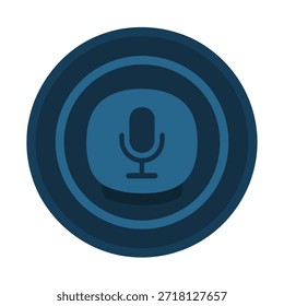 Icono Asistente de voz pulsación de punto
