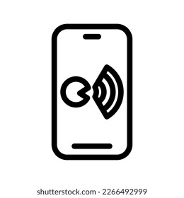 Comando de Voz de Icono, Voz Inteligente AI, Internet de las cosas, inalámbrico, Wi-Fi, señal. ilustración vectorial. archivo editable