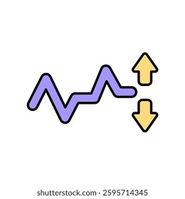 Icon a volatility, isolated against a clean background.