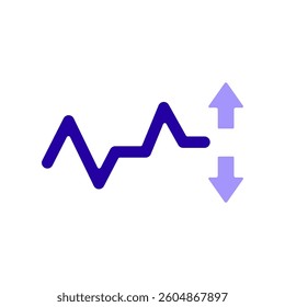 Icon a volatility, isolated against a clean background.