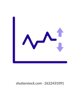 Icon a volatility, isolated against a clean background.