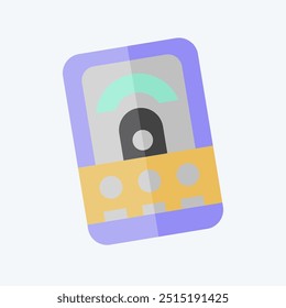 Icon Volt Meter. related to Measuring symbol. flat style. simple illustration