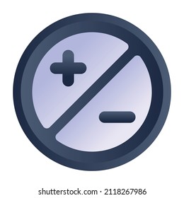 An icon of volume buttons in flat design 

