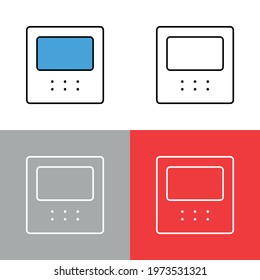 icon volume linear style flat