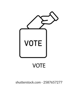 Icon a vote, isolated against a clean background.
