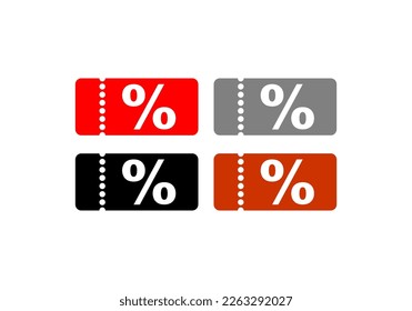 Icon Voucher Coupon Simple Design