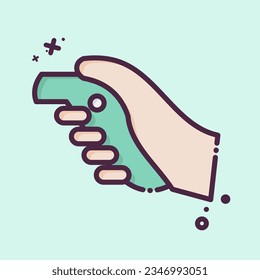 Icon VR Controller. related to 3D Visualization symbol. MBE style. simple design editable. simple illustration