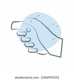 Icon VR Controller. related to 3D Visualization symbol. Color Spot Style. simple design editable. simple illustration