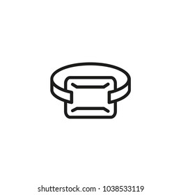 Icon of VR device. Headset, smartwatch, simulator. Gaming concept. Can be used for topics like digital world,  interactivity, high tech