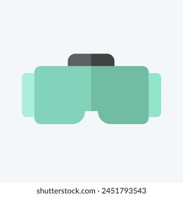 Icon VR Glasses. related to Online Game symbol. flat style. simple design illustration