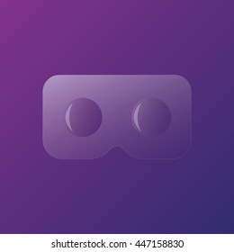 Icon. VR. Virtual Reality. Vector. EPS10