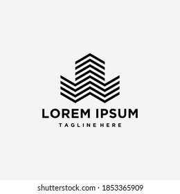 icon W logo design template elements