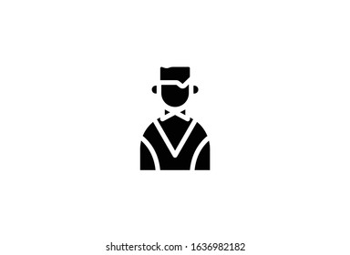 Icon  Waiter Vector Graphic Perfect for Restaurant