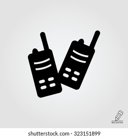 Icon of walkie-talkie set
