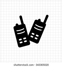 Icon of walkie-talkie set