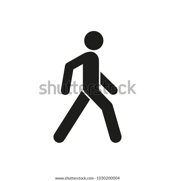 Icone D Une Personne Qui Marche Illustration Image Vectorielle De Stock Libre De Droits