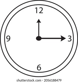 Icon wall clock vector illustration suitable for your website, social media, web, blogs, and more