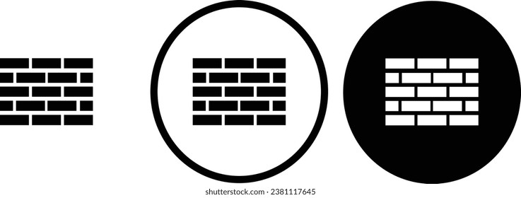 icon wall flow black outline for web site design 
and mobile dark mode apps 
Vector illustration on a white background