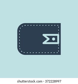 Icon of Wallet. EPS-10.