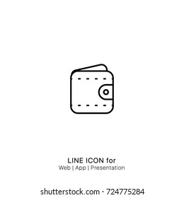 Icon wallet graphic design single icon vector