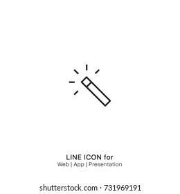 Icon wand tool graphic design single icon vector