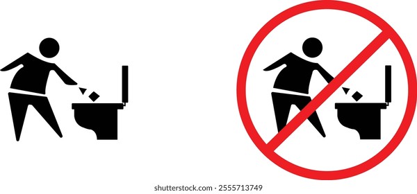 icon warning Do not throw into the closet black outline for web site design 
and mobile dark mode apps 
Vector illustration on a white background