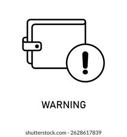Icon a warning, isolated against a clean background.