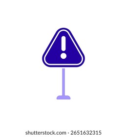 Icon a warning, isolated against a clean background.
