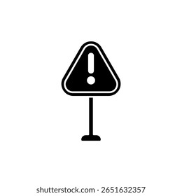 Icon a warning, isolated against a clean background.
