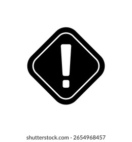 Symbol eine Warnung einzeln auf sauberem Hintergrund.

