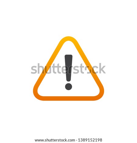 icon warning signs, exclamation marks and triangles