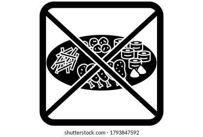 Icon warning of use of platter