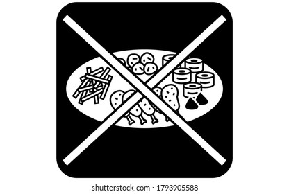 Icon warning of use of platter