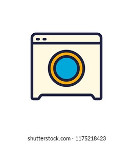icon wash machine clothe