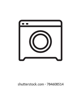 icon wash machine clothe