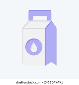 Icon Washing Powder. related to Laundry symbol. flat style. simple design editable. simple illustration