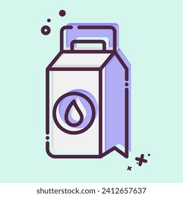 Icon Washing Powder. related to Laundry symbol. MBE style. simple design editable. simple illustration